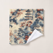 山地に眠る穏やかな塔 バスタオルセット (ウォッシュタオル)