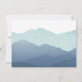 山地のパーソナライズな文房具の平らなカード ノートカード (裏面)