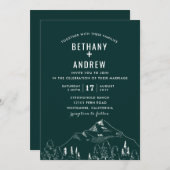 山地の結婚式招待状 招待状 (正面/裏面)