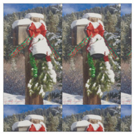 山地織物のクリスマスベル ファブリック
