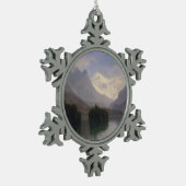 山場面 スノーフレークピューターオーナメント (左)