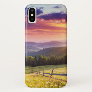 山威厳のあるの夕日 iPhone X ケース