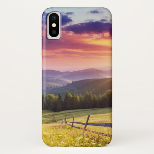 山威厳のあるの夕日 Case-Mate iPhoneケース (裏面)