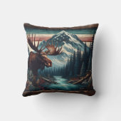 山威厳のあるの景色にムース クッション (裏面)