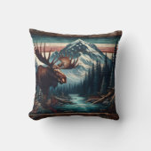 山威厳のあるの景色にムース クッション (正面)