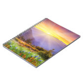 山威厳のあるの景色の夕日 ノートブック (左側)