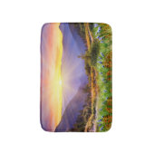 山威厳のあるの景色の夕日 バスマット (正面縦)
