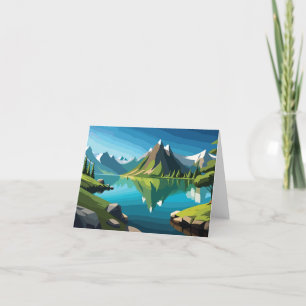 山威厳のあるの景色 サンキューカード