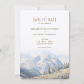 山威厳のあるの範囲日付の保存 招待状 (正面)