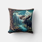 山威厳のあるの風景の中でムースバイリバー クッション (正面)