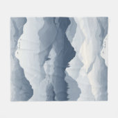 山威厳のあるの風景 フリースブランケット (正面(横))
