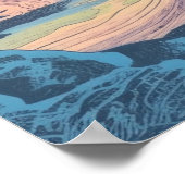 山威厳のあるを夕暮れ ポスター (角)