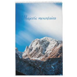 山威厳のある景写真カレンダー カレンダー
