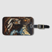 山威厳のある景色のベンガルの虎 ラゲッジタグ (正面横)