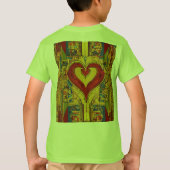 山威厳のある景色Tシャツ。 Tシャツ (裏面)