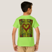 山威厳のある景色Tシャツ。 Tシャツ (裏面フル)