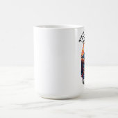 山威厳のある頂のある狼 コーヒーマグカップ (中央)