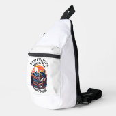 山威厳のある頂のある狼 スリングバッグ (右コーナー)