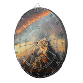 山威厳のある ダーツボード (正面右)