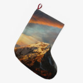 山威厳のある ラージクリスマスストッキング (正面 (吊り時))