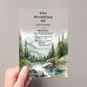 山婚披露宴 アクリル招待状 (インサイチュ (ポータブル))