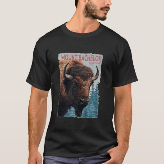 山学士号マウンテンズオレゴン州ハイキングアウトドアVi Tシャツ (正面)