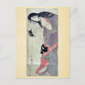 山宇田麻呂の北川の栗を持つ ポストカード (正面)