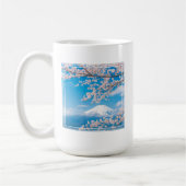 山富士とさくらんぼの花見 コーヒーマグカップ (左)