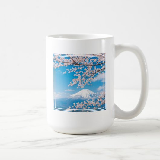 山富士とさくらんぼの花見 コーヒーマグカップ (右)