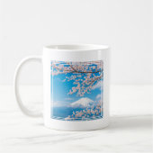 山富士とさくらんぼの花見 コーヒーマグカップ (左)