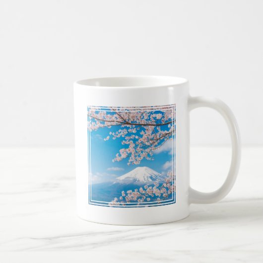 山富士とさくらんぼの花見 コーヒーマグカップ (右)