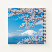 山富士とさくらんぼの花見 ノートブック (裏面)