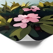 山富士とさくらんぼ ポスター (角)