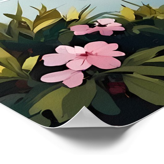 山富士とさくらんぼ ポスター (角)