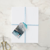 山富士と雪だるま ギフトタグ (より糸つき)