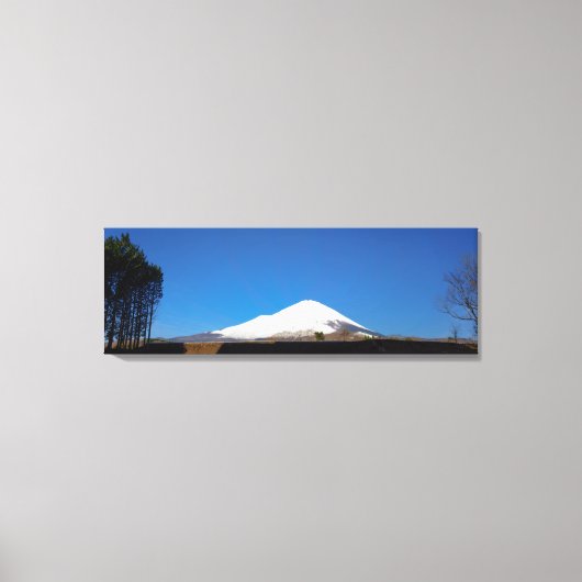 山富士のパノラマ© キャンバスプリント (正面)