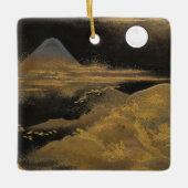 山富士の月明かり セラミックオーナメント (正面)