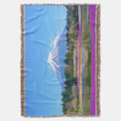 山富士の木と花 スローブランケット (正面縦)