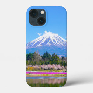 山富士の木と花 iPhone 13 MINIケース