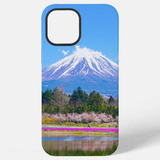 山富士の木と花 iPhoneケース (裏面)