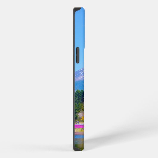 山富士の木と花 iPhoneケース (右側面)