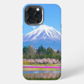 山富士の木と花 iPhoneケース (裏面)