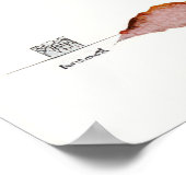 山富士の水彩 ポスター (角)