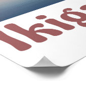 「山富士の生貝は穏やかな日本のアートのポスター」 ポスター (角)