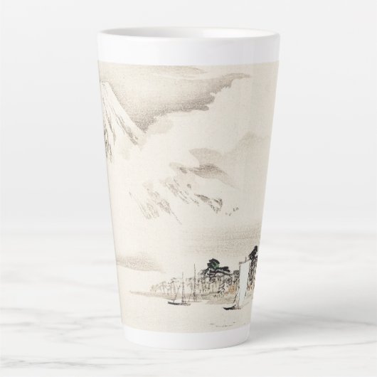 山富士の眺め カフェラテマグ (正面)