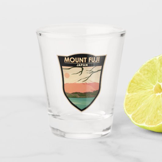 山富士ジャパンヴィンテージ ショットグラス (正面)