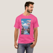 山富士ジャパン・アート桜花 Tシャツ (正面フル)