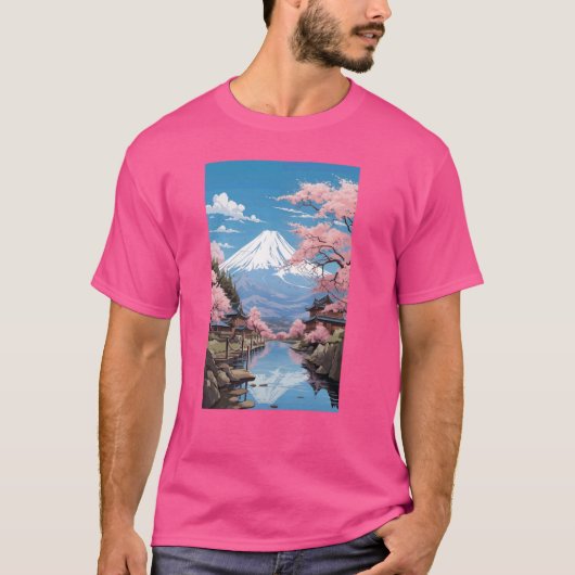 山富士ジャパン・アート桜花 Tシャツ (正面)