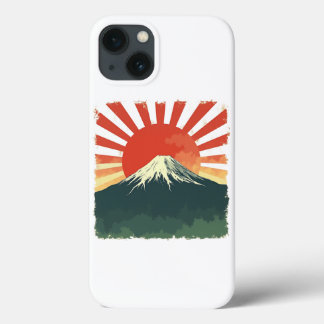 山富士レトロ日本電話ケース – Rising Sun iPhone 13ケース