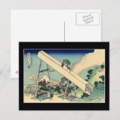 山富士山の冬見？（北斎） ポストカード (正面/裏面)